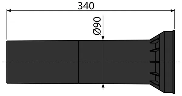 Патрубок для подключения унитаза к стоку Alcaplast M148
