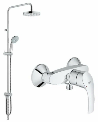 Душевая система 200, со смесителем, хром Grohe New Tempesta 124410