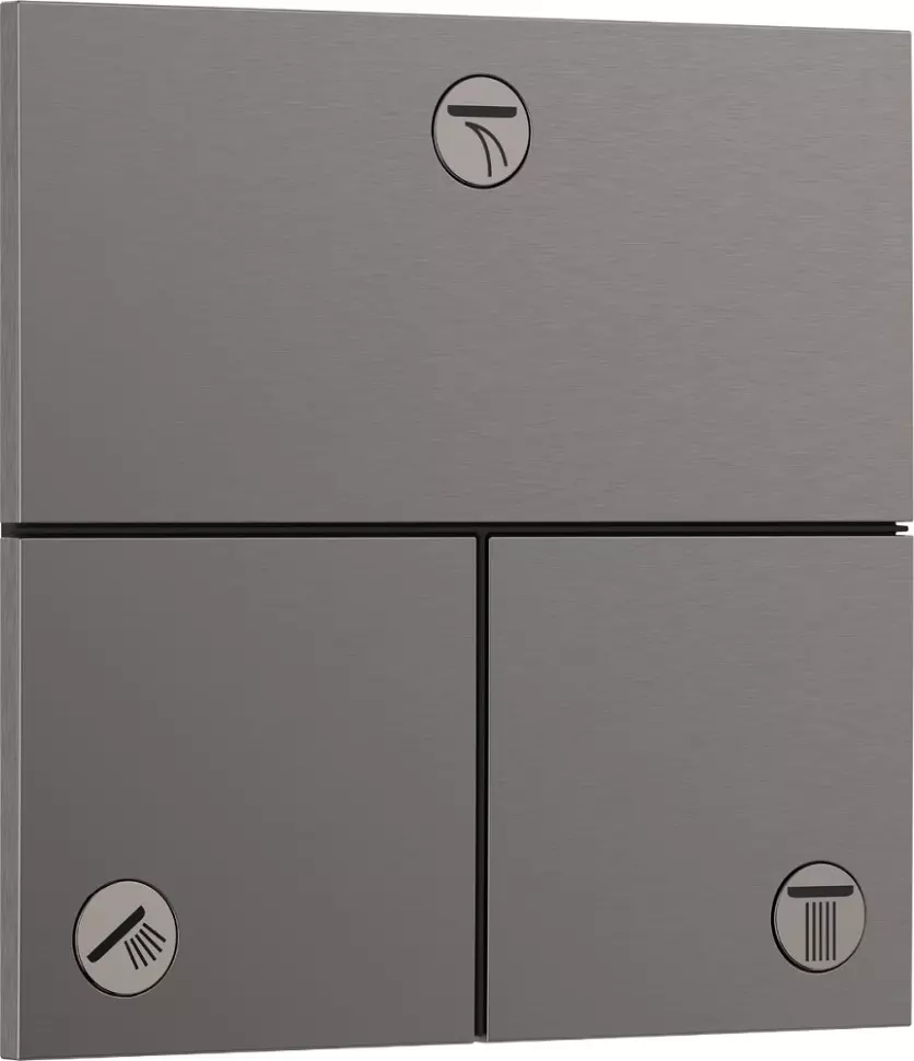 Термостат для душа, встраиваемый, шлиф.черный хром Hansgrohe ShowerSelect Comfort E 15573340