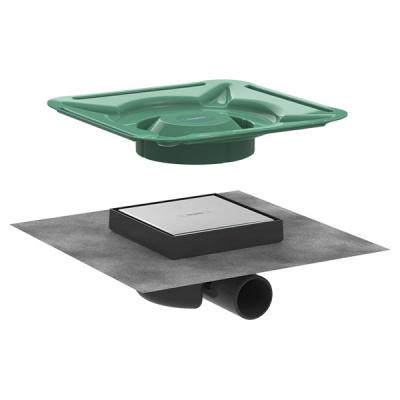 Трап точечный для пола, боковой слив Hansgrohe RainDrain Spot 56112800