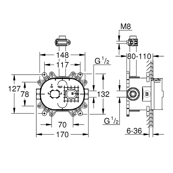 26264001 Rough in RSH з/ч