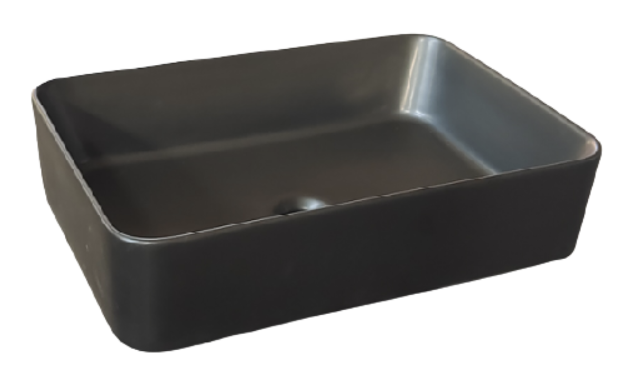 Раковина накладная 55, черный матовый SSWW CL3337 matte black