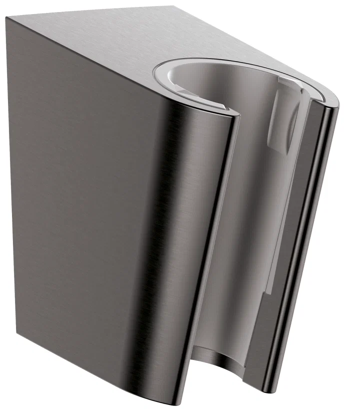 Держатель ручного душа, шлифованный черный хром Hansgrohe Porter S 28331340