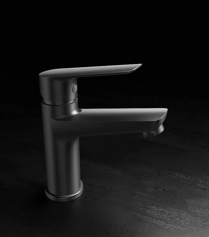 Смеситель для раковины, матовый графит ESKO Delhi DL 26 GRF