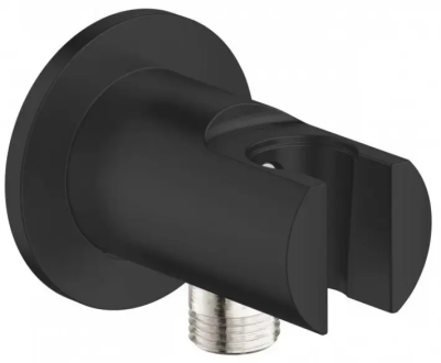 Подключение для душевого шланга с держателем, черный Grohe Relexa 286282431