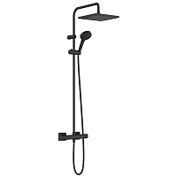 Душевая система с термостатом для душа, черный Hansgrohe Vernis Shape 240 Showerpipe 26427670