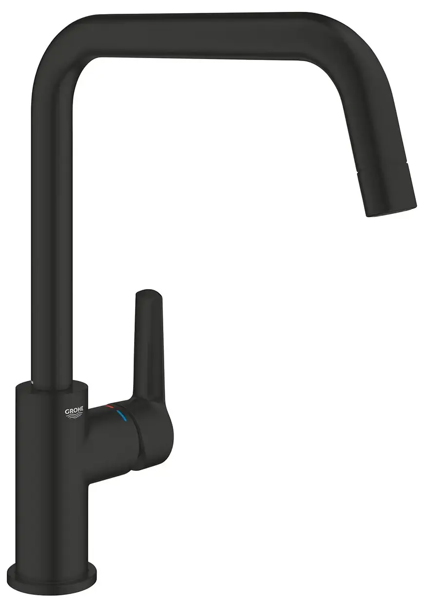 Смеситель для кухни, черный Grohe QuickFix Start 304702430