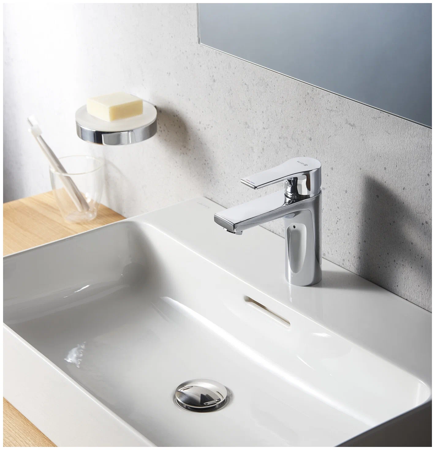 Смеситель для раковины, хром Kludi Bozz 482920565