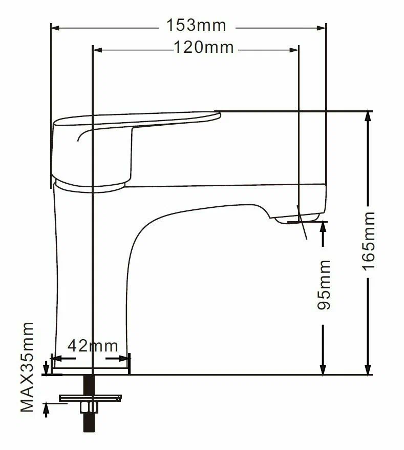 Смеситель для раковины, хром ESKO Colombo COL26M