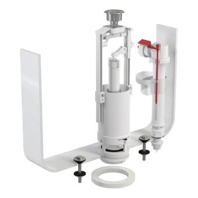 Выпускной комплект со стоп кнопкой, нижний подвод, хром Alcaplast SA2000S1/2