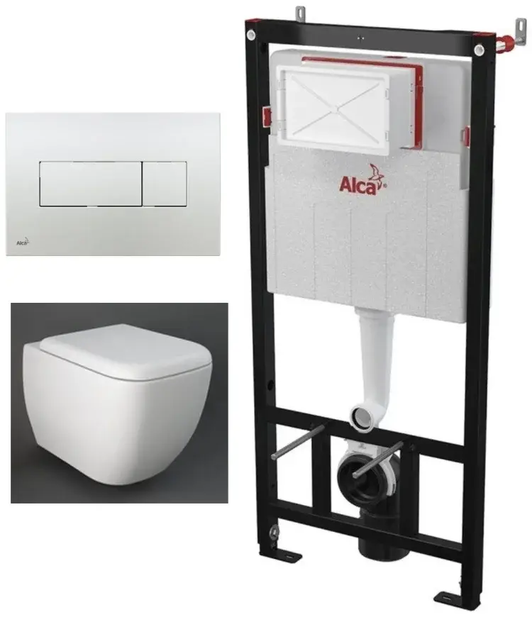 Комплект 4в1: Инсталляция с панелью смыва M371, унитаз с сиденьем Metropolitan K21062202