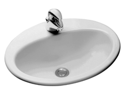 E1358-00 OVALE DESSUS Раковина 50 х 41,5 см, белый