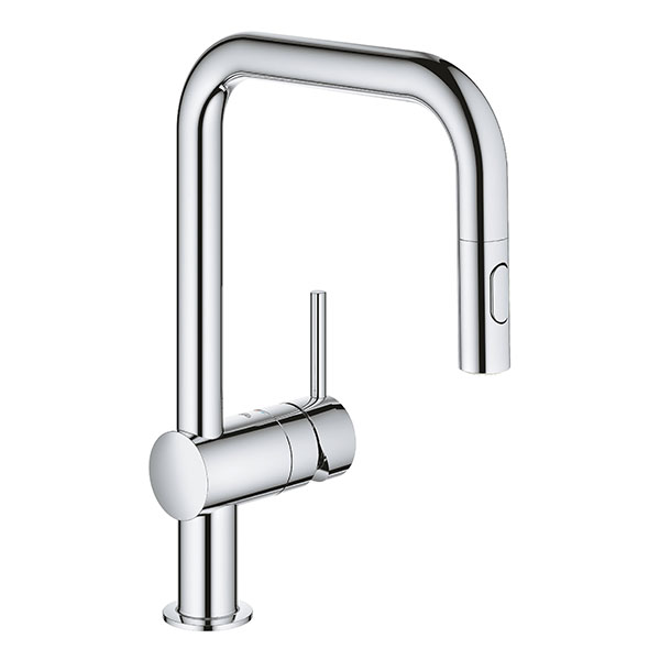 Смеситель для кухни, выдвижной излив, хром Grohe Minta 32322002