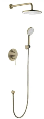 Душевая система со смесителем для душа, встраиваемая, золото VODA Vessel VSLG Set_3in1