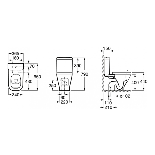 734147000Y THE GAP Бачок, нижн подвод 4,5/3Л