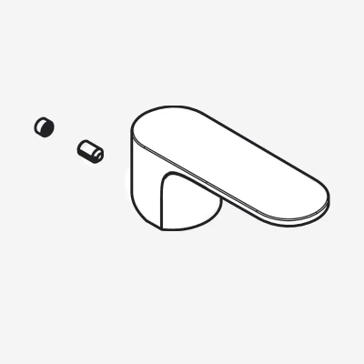 Ручка для смесителя для раковины, черный Hansgrohe Rebris E 94643670