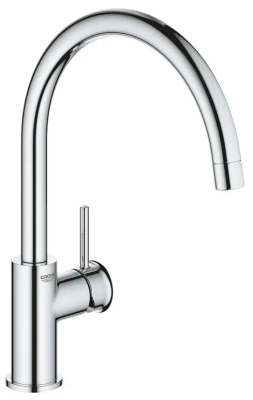 Смеситель для кухни, высокий излив, хром Grohe BauClassic 31234001