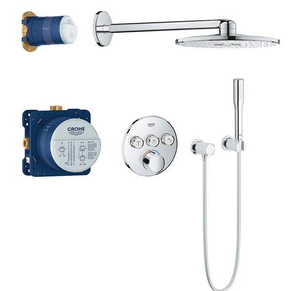 Душевая система, встраиваемая, хром Grohe SmartControl 34709000