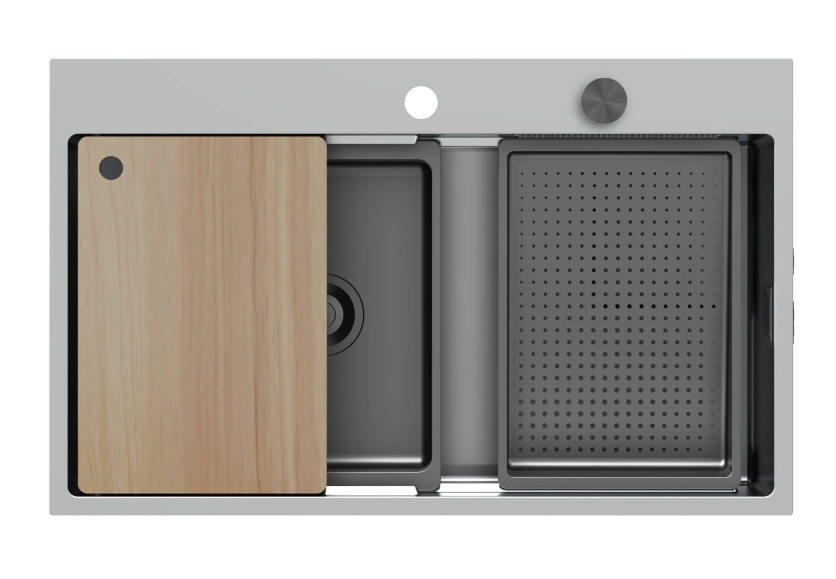 Мойка 480x780, одна чаша, нержавеющая сталь JOMOO 06293-BZ-1