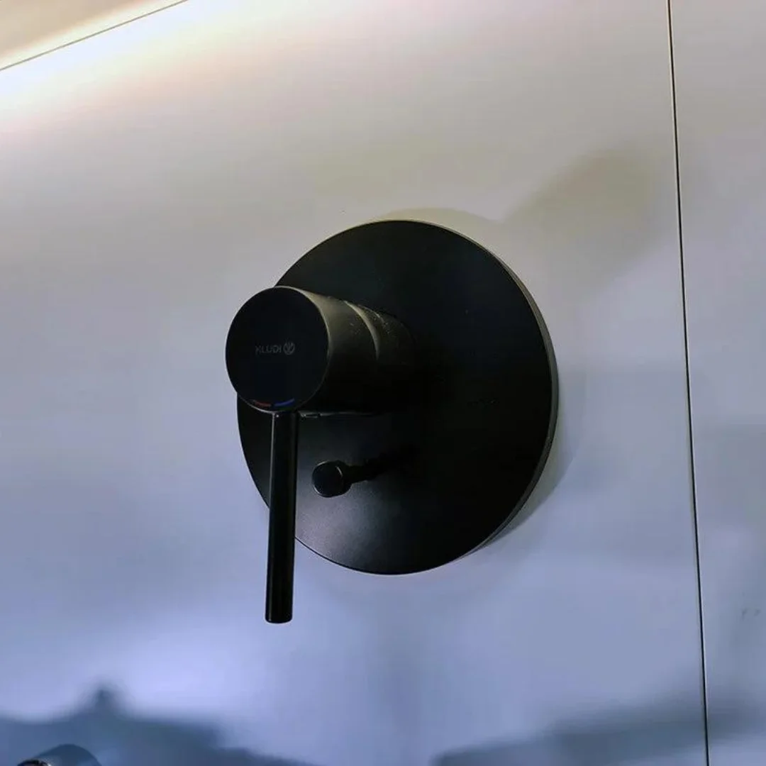 Смеситель для душа, встраиваемый, черный Kludi Bozz 386503976