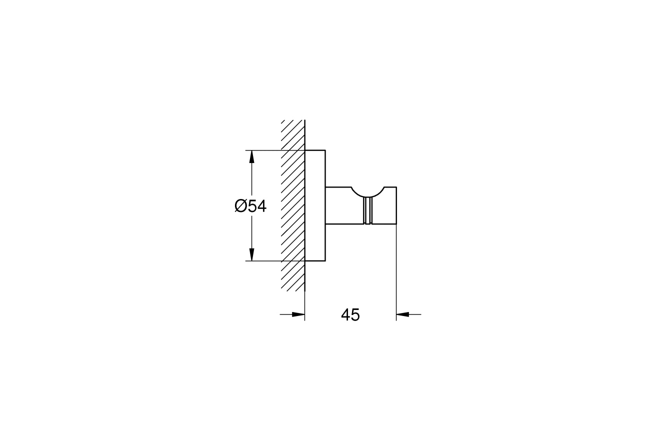 Крючок для банного халата, холодный рассвет глянец Grohe Essentials 40364GL1