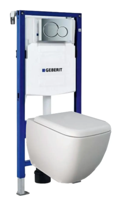 Комплект 6в1: Инсталляция Geberit с панелью смыва, унитаз Metropolitan с крышкой-сиденьем K23030303