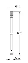 Душевой шланг 1750, холодный рассвет глянцевый Grohe Silverflex 28388GL1