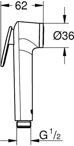 Смесители с гигиеническим душем Grohe Bauclassic 124434