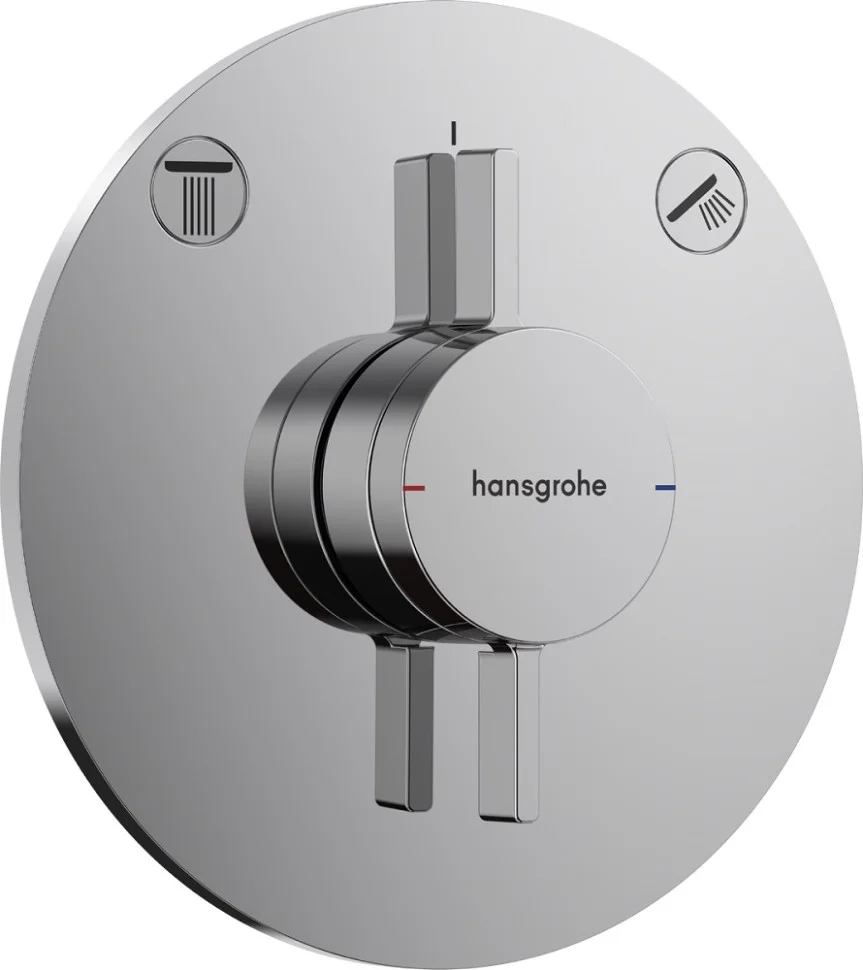 Смеситель для душа, внешняя часть, встраиваемый, хром Hansgrohe DuoTurn 75418000
