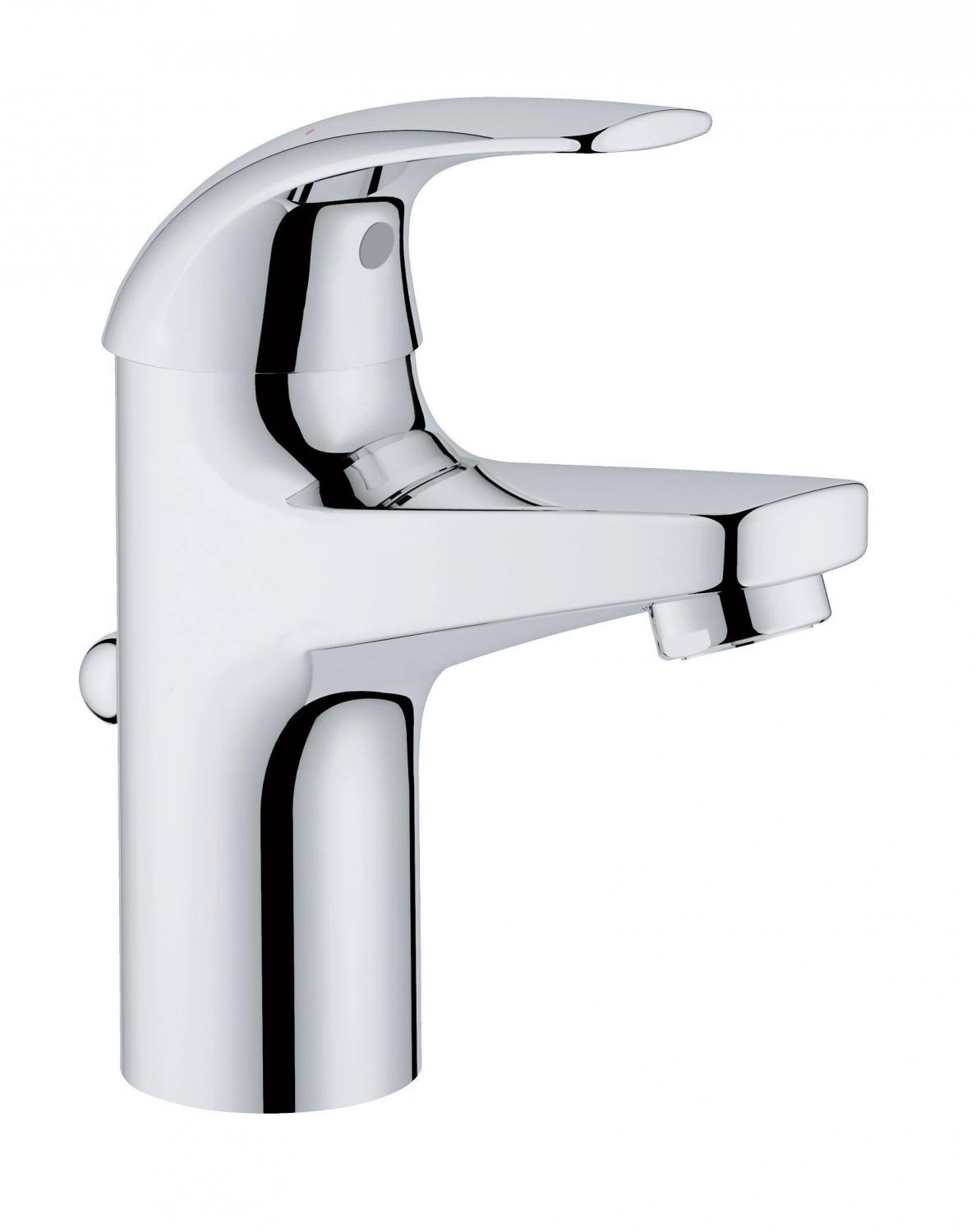 Смеситель для раковины с донным клапаном, хром Grohe BauCurve 23164000