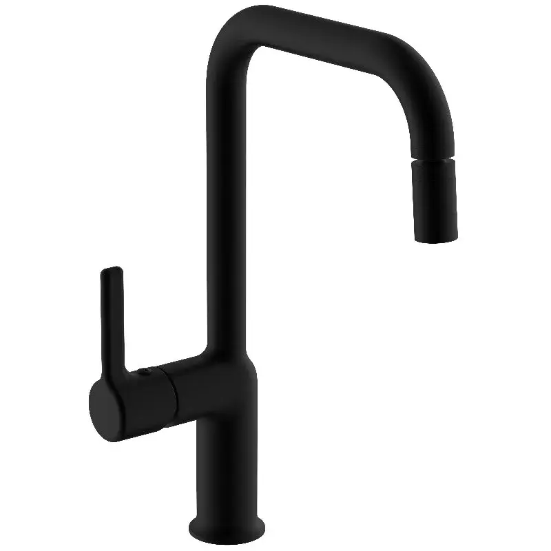 Смеситель для кухни, черный VODA Column Black CLM519B