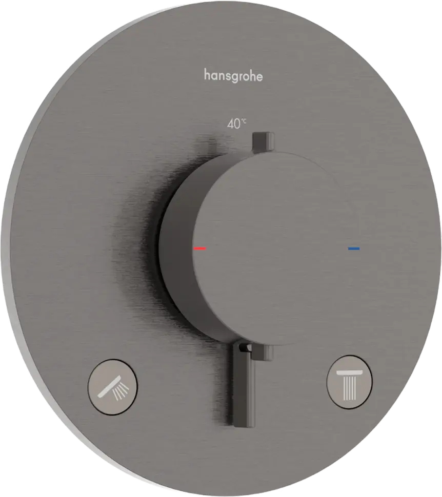 Термостат для душа, встраиваемый, шлиф.черный хром Hansgrohe Ecostat Comfort S 33715340 