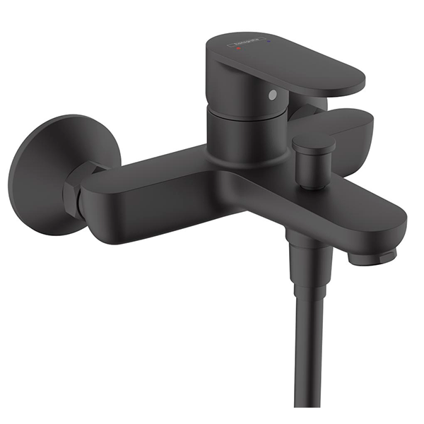 Смеситель для ванны с душем, черный Hansgrohe Vernis Blend 71440670