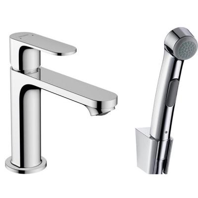 Смеситель для раковины с гигиеническим душем, хром Hansgrohe Rebris S 72215000