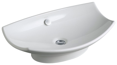 Раковина встраиваемая сверху 60, с переливом, белый Jacob Delafon Leaf E1186-00