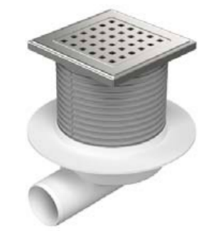 Трап точечный для пола, боковой слив MCH G1425XL