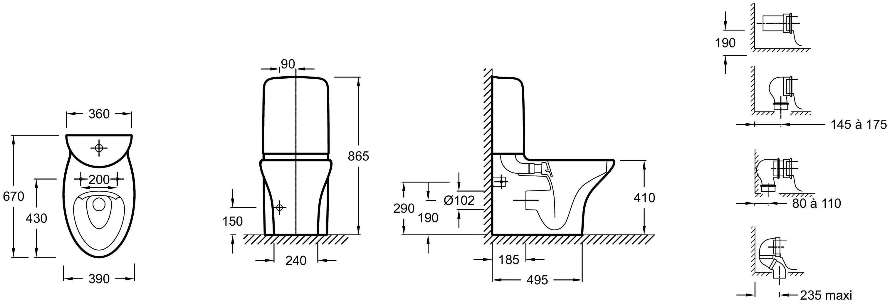 Бачок для унитаза Jacob Delafon Nouvelle Vague ETL212-00