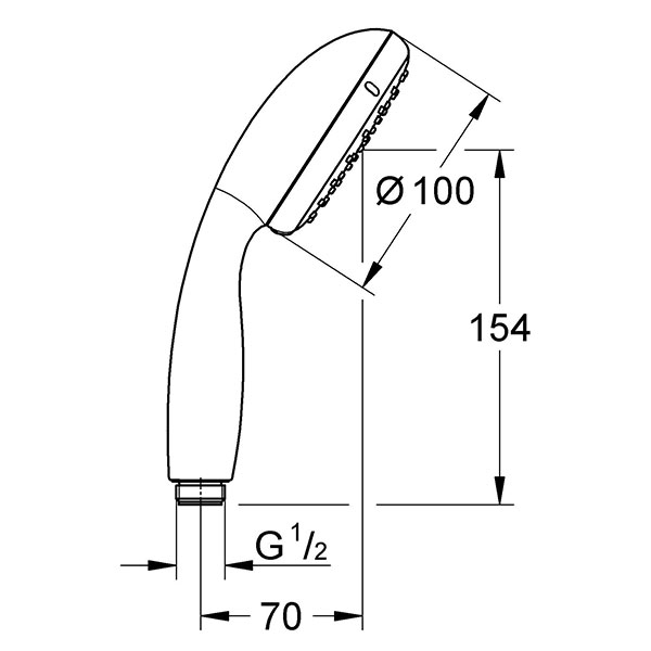 Ручной душ, хром Grohe Tempesta 100 Duo 27597001