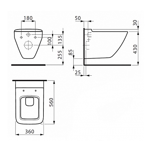 Унитаз подвесной Laufen Palace 8207000000001