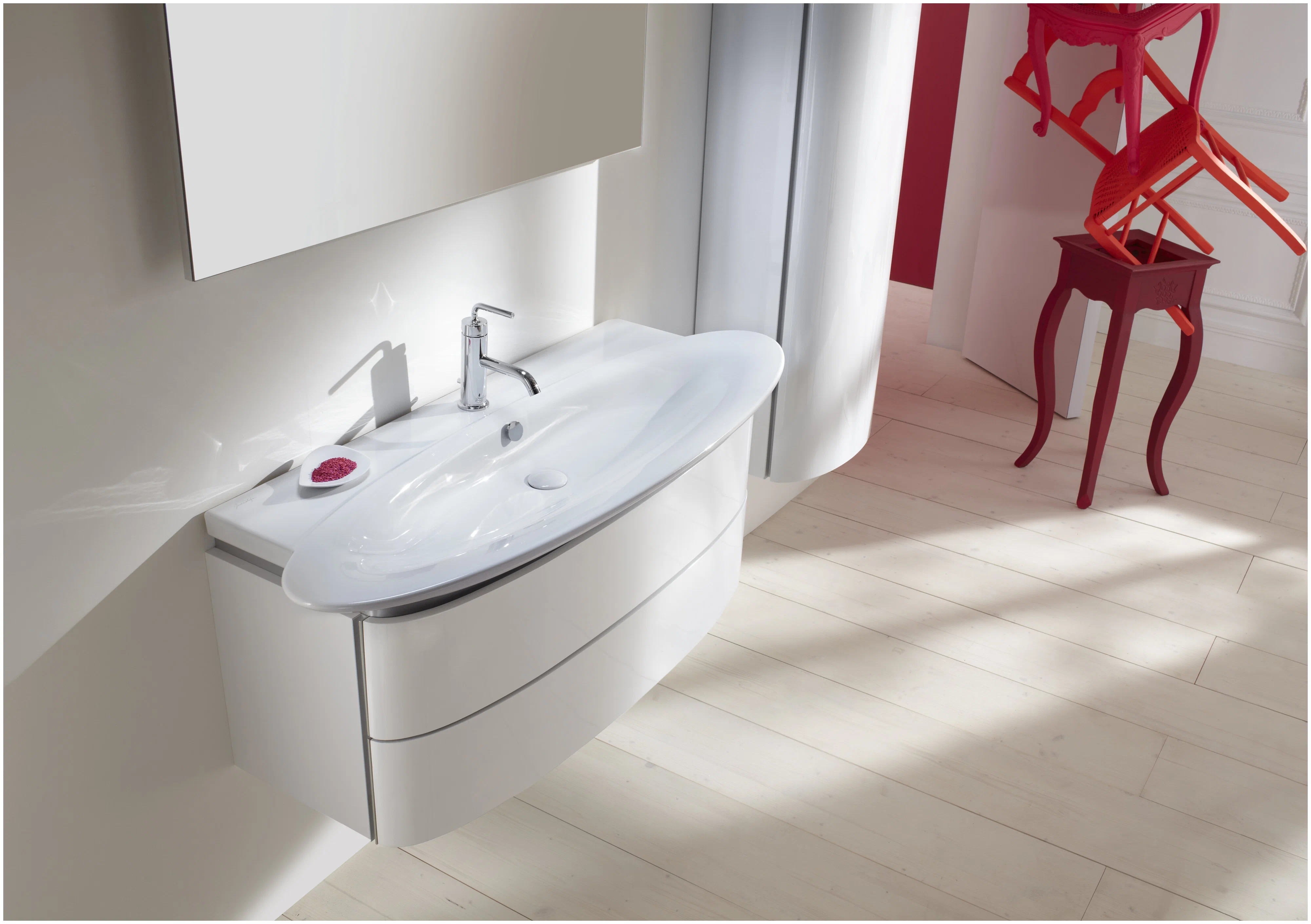 Раковина подвесная 130, белая Jacob Delafon Presquile E4435-00